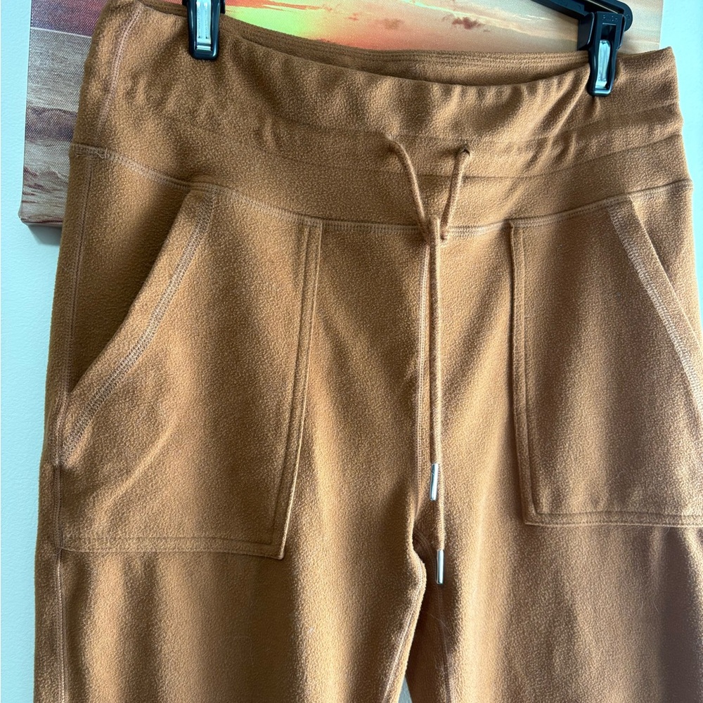 White birch cinnamon brown fleece joggers Large - Picture 7 of 7